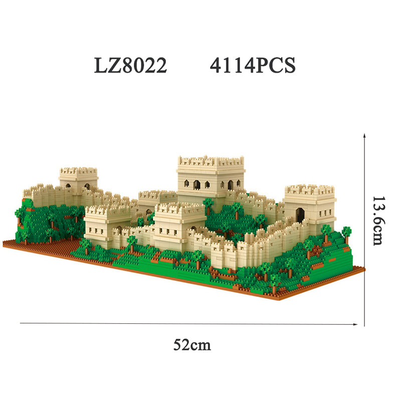 Great Wall of China Building Block Set | ABS Diamond Brick Model – Creative DIY Toy