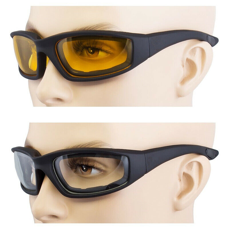 Motorcycle Riding Glasses – 3 Pairs UV400 Wind Resistant Biker Sunglasses