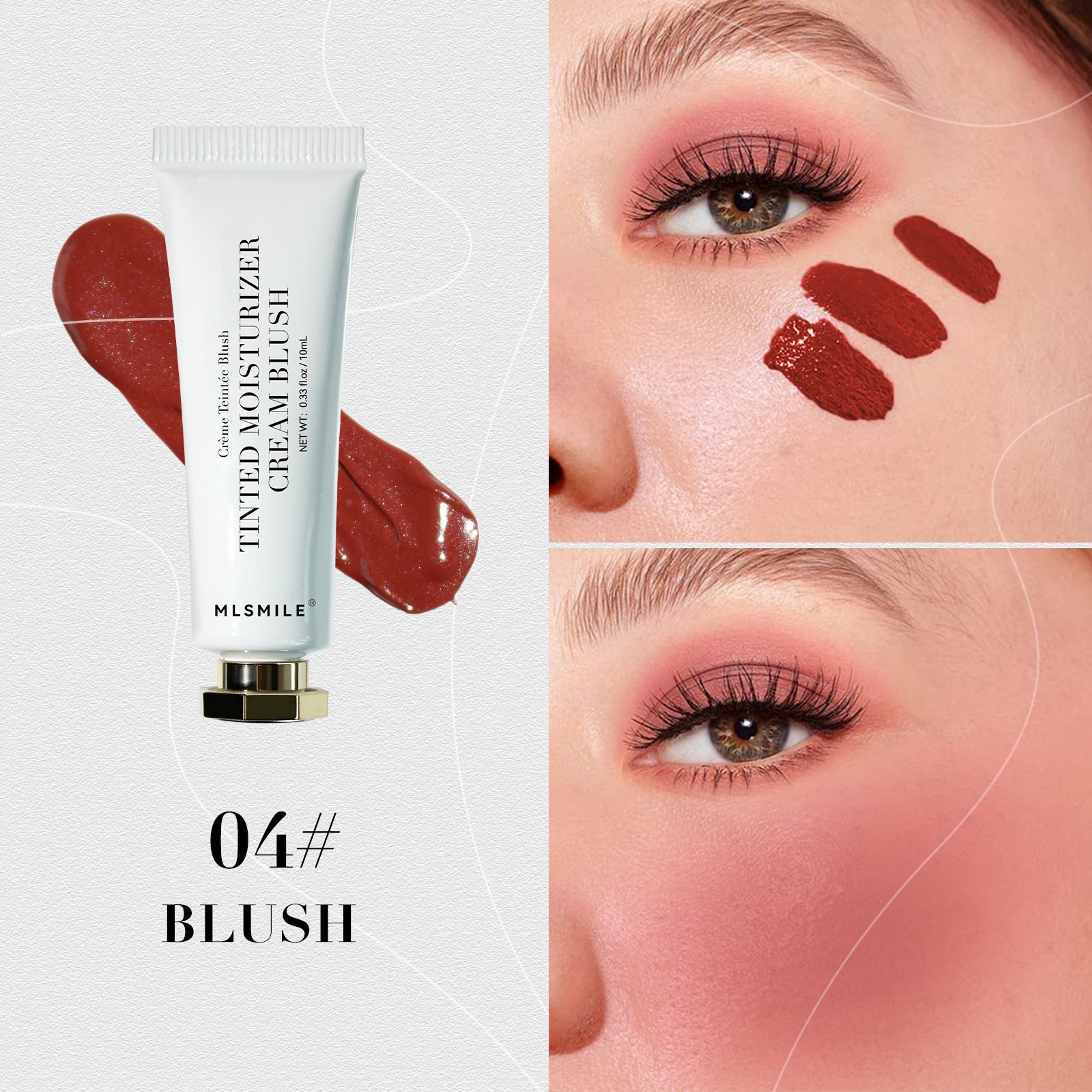 Natural Moisturizing Blush Cream – Dual-Purpose Color & Glow