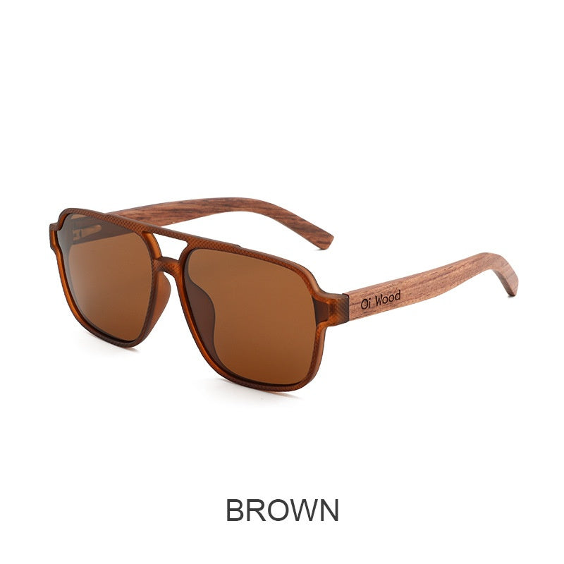 Polarized Wooden Sunglasses | UV400 Vintage Full Frame – 4 Colors