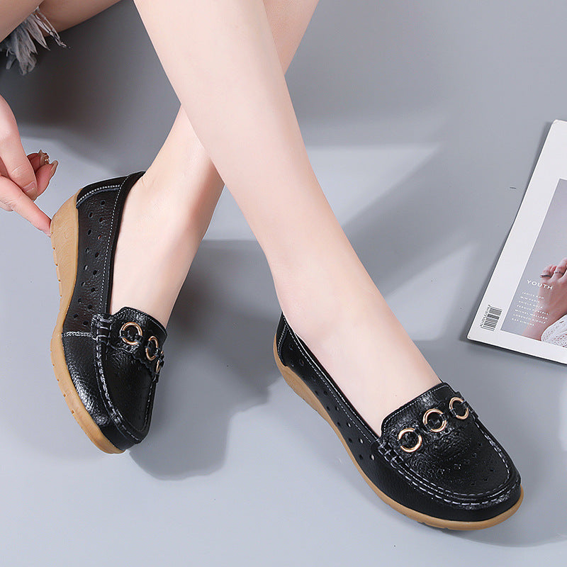 Maternity Wedge Shoes – Plus Size Slip-On Driving Shoes for Pregnancy, Spring & Autumn