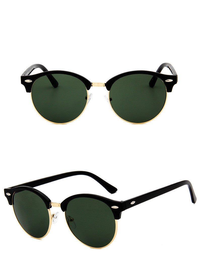 Retro Metal Sunglasses | UV400 Resin Lens – 9 Mercury Colors