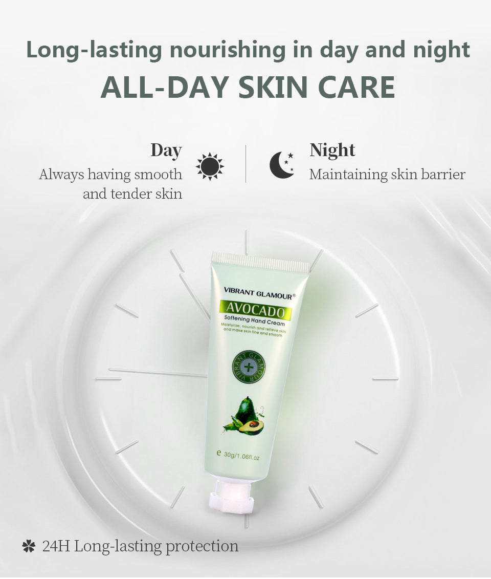 VIBRANT Avocado Hand Cream 30g in green – nourishing fruit scent moisturizer | AdriaPulse