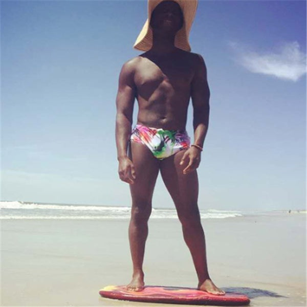 Men's Swimming Trunks – Nylon Spandex Beach Shorts