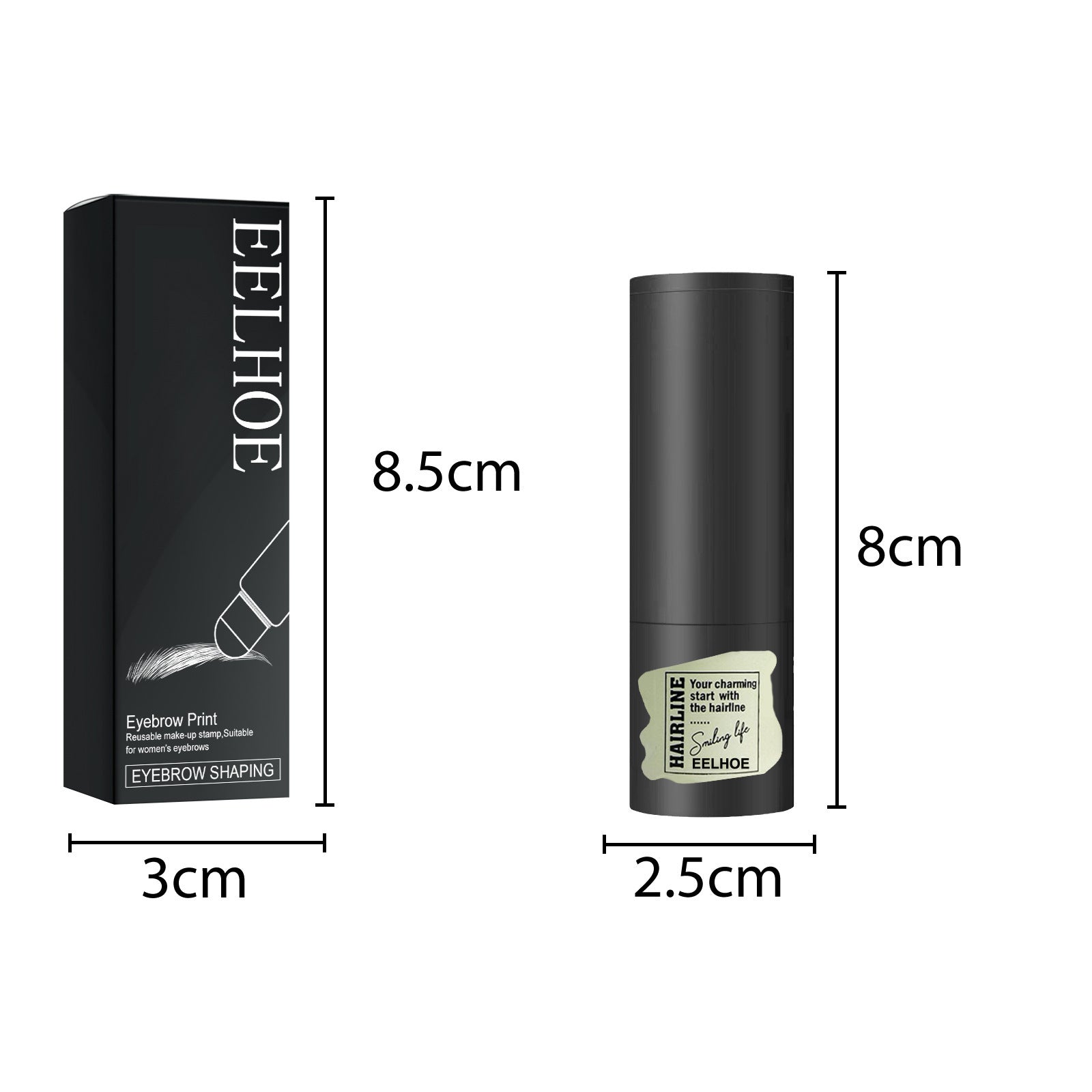 Eyebrow Print Set Natural Quick Eyebrow Stencil Makeup Dark Brown – AdriaPulse"