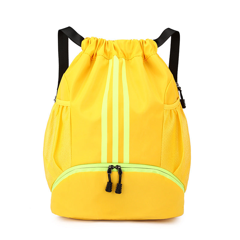 Unisex Oxford Drawstring Crossbody Travel Bag – 20-35L with Shoe Compartment