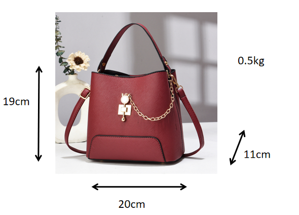 Sac seau élégant | Sac à bandoulière et sac à lanière en cuir PU pour femme – Sac à main élégant
