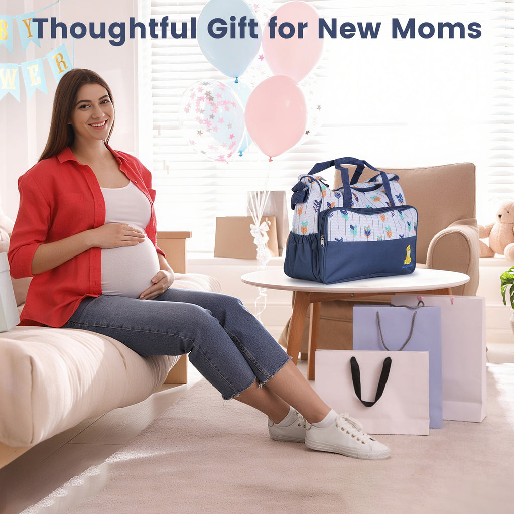 5-Piece Baby Diaper Bag Set – Spacious Travel Tote for Moms & Dads
