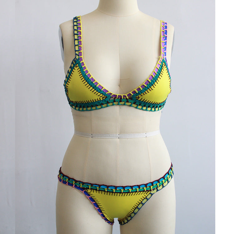 Hand-Woven Crochet Beach Bikini – Artisan Swimsuit