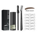 Eyebrow Print Set Natural Quick Eyebrow Stencil Makeup Dark Brown – AdriaPulse"
