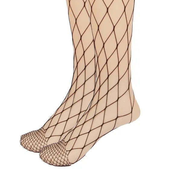 Damen dehnbare Fischnetzstrumpfhose – High Waist Netzstrumpfhose Strümpfe