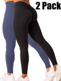 Women's 2-Pack High Waist Tummy Control Leggings Color Pack 1 AdriaPulse