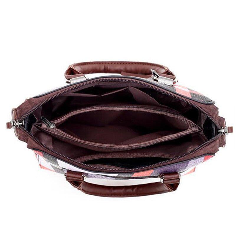 Women's Fabric Shoulder Bag – Multi-Function Tote & Crossbody Handbag