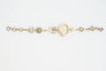 Retro Heart-shaped Bracelet Watch With A Golden Bow And Flower Design A Stylish Womens Timepiece