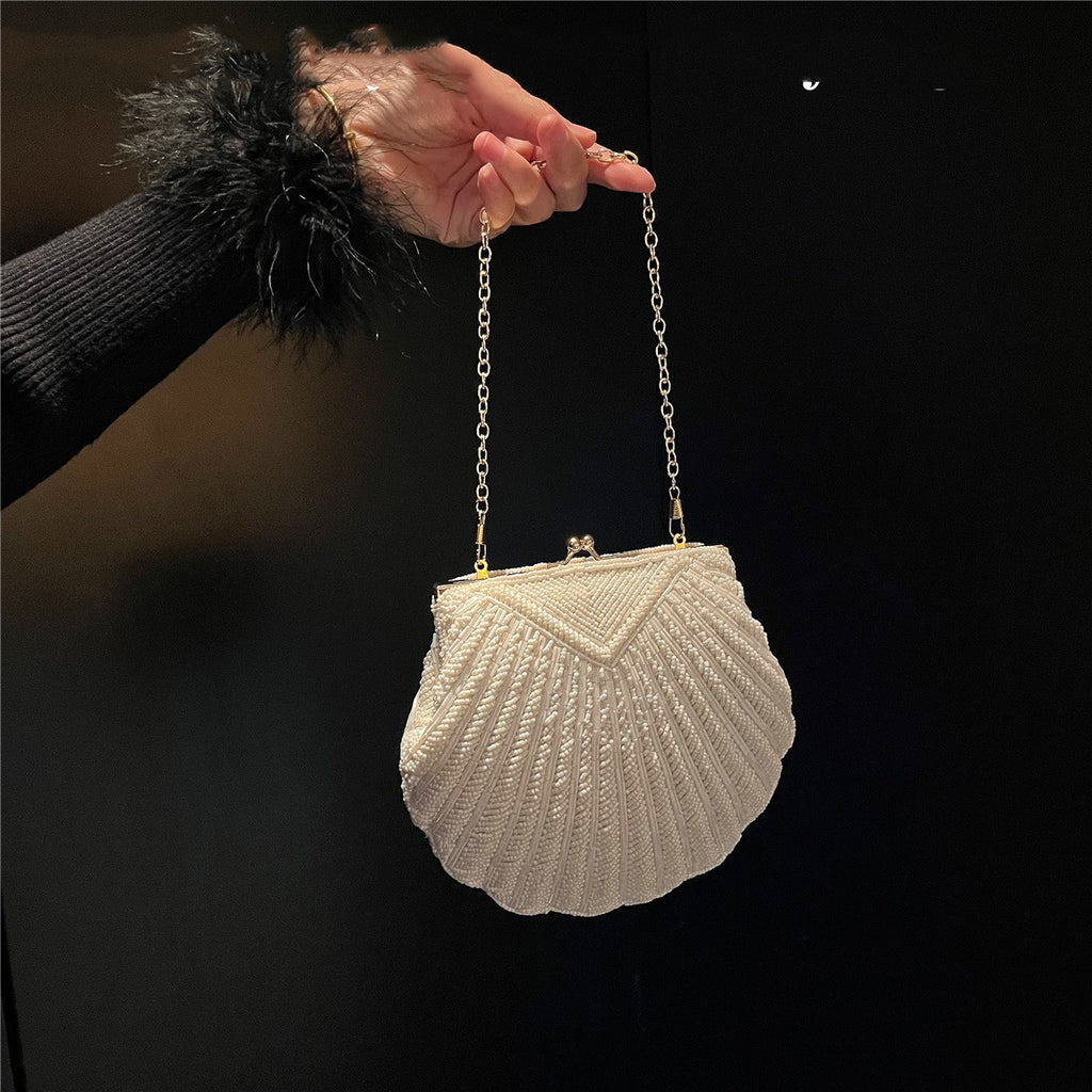 Muschelförmige Umhänge-Schultertasche für Damen