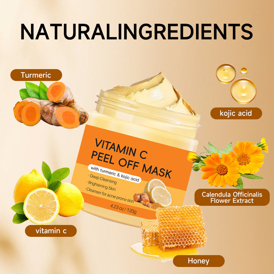 "Ginger Kojic Acid Turmeric Vitamin C Brightening Face Mask Dark Spot Corrector 120g – AdriaPulse"