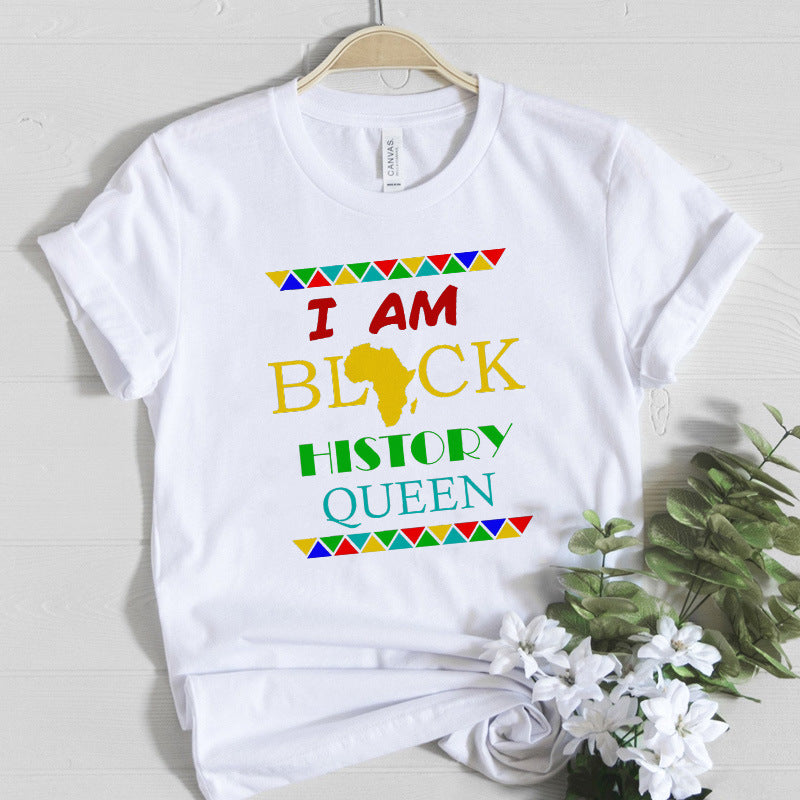 Letter Print T-Shirt | Loose Fit Digital Print Tee – Unisex