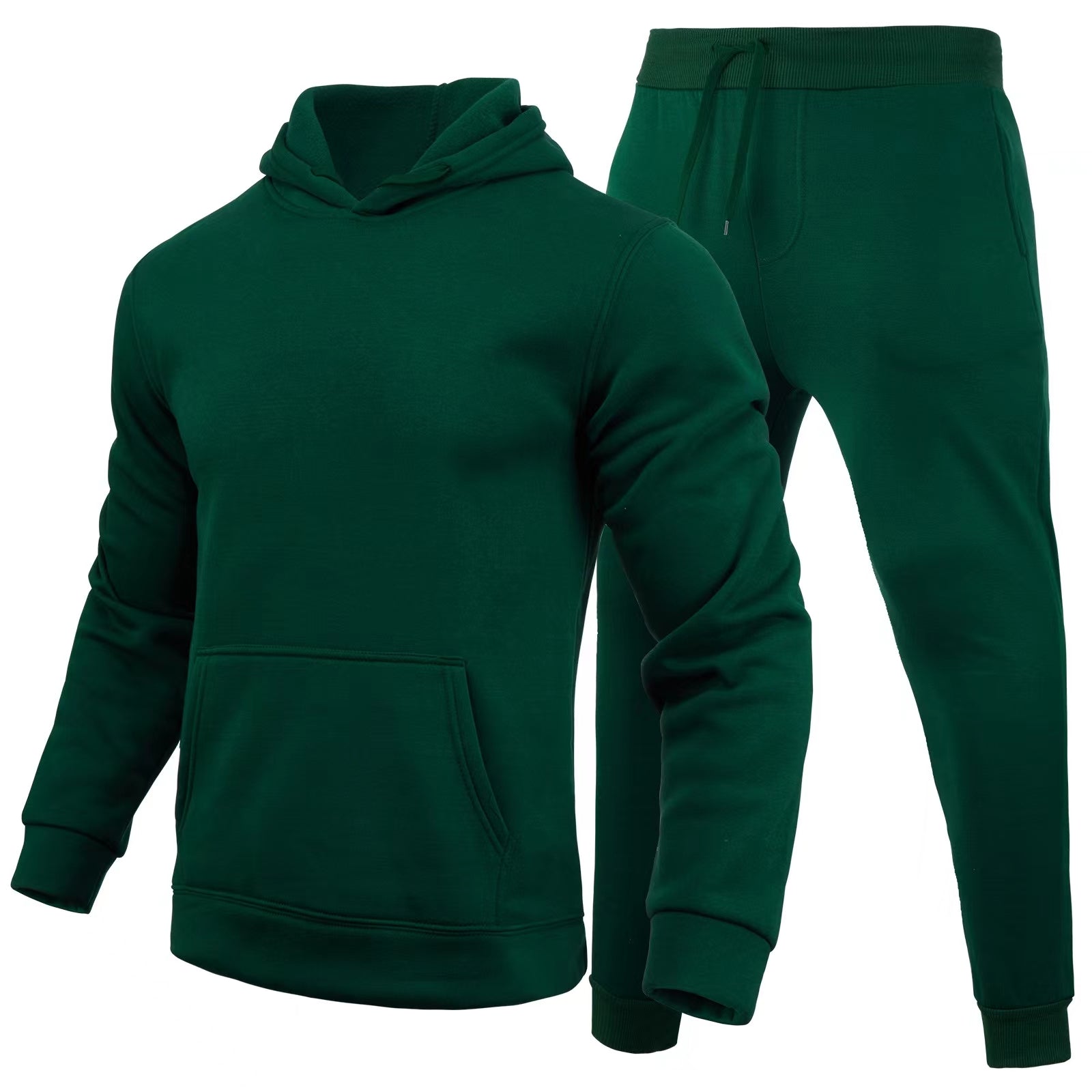 Women's Casual European Size Blank Solid Color Set