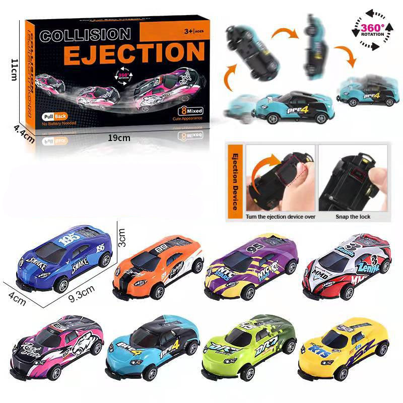 Flip Stunt Pull-Back Alloy Racing Cars – Kids Toy Set (6 / 8 / 12 pcs)