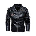 Hardman plush leather motorcycle riding jacket for men in black – AdriaPulse