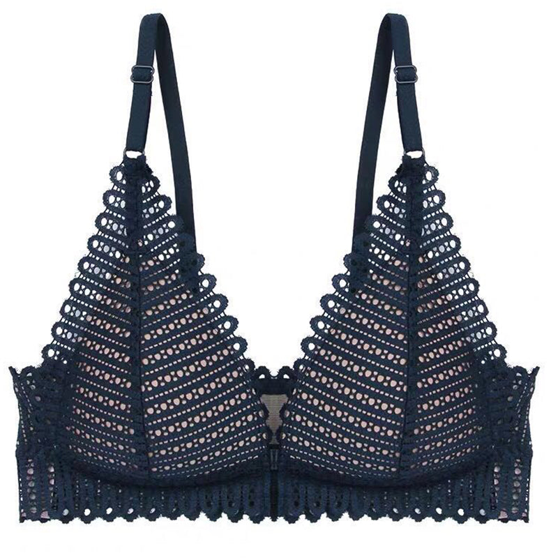 Lace Gathering Bra | Thin Cup Wire-Free Everyday Bra – Women