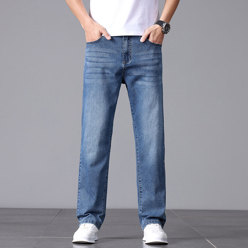 Men's Straight Leg Business Jeans – Slim Fit Commuter Denim