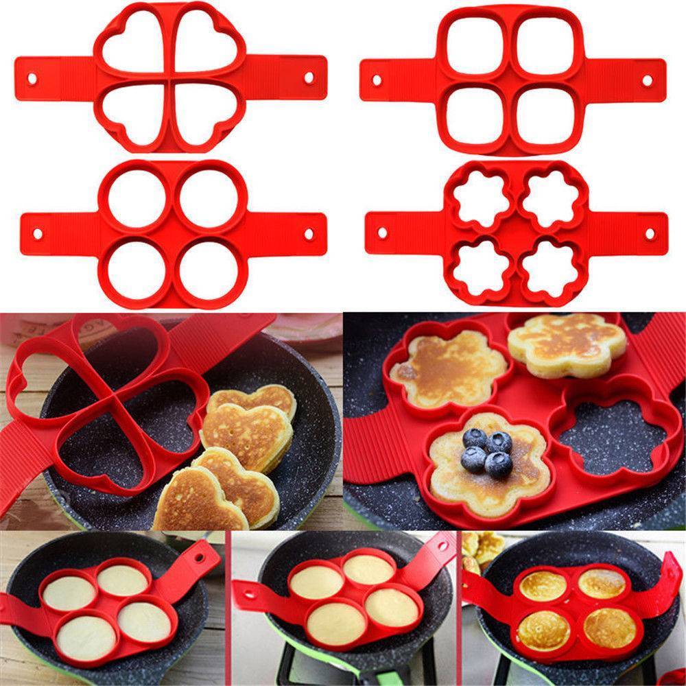 Silicone Egg & Pancake Ring Mold – Non-Stick Breakfast Cooking Tool