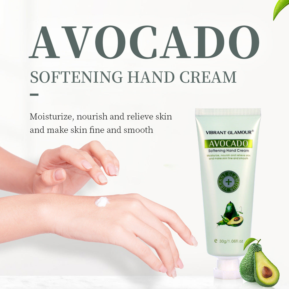 VIBRANT Avocado Hand Cream 30g in green – nourishing fruit scent moisturizer | AdriaPulse
