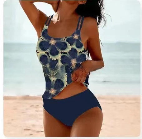 Women's Retro High Waist Bikini Set Strap 2-Piece Swimsuit – | AdriaPulse