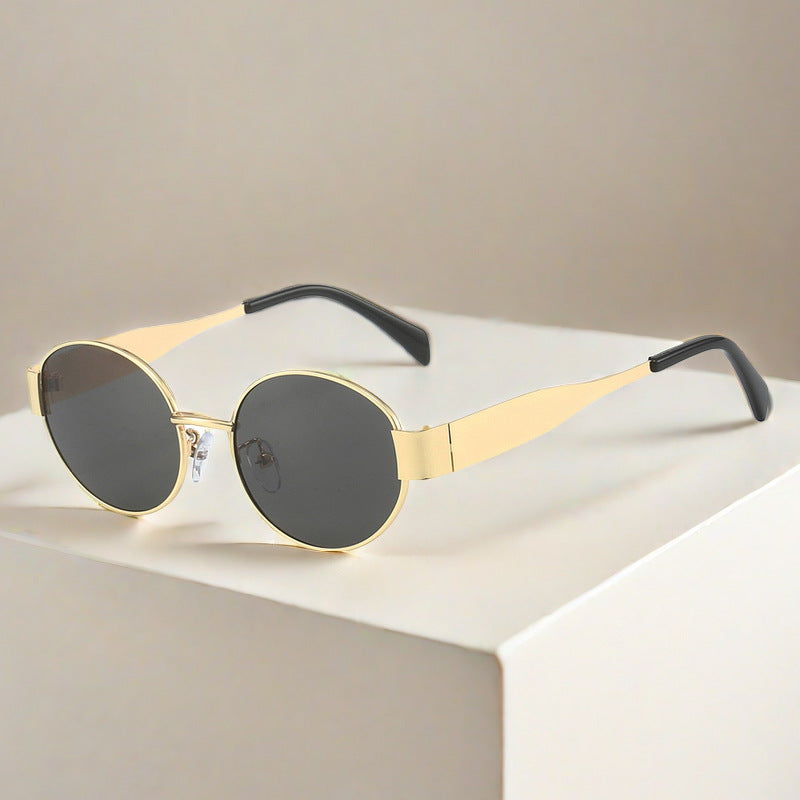 Oval Metal Sunglasses | UV400 Vintage Full Frame – 7 Styles
