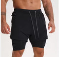 Men's 2-In-1 Gym Shorts – Quick Dry Breathable Running Fitness Shorts