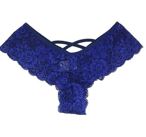 4-Pack Women's Sexy Lace Underwear Set – High Waist Thong & Brief Panties