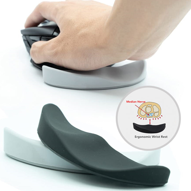 Repose-poignet ergonomique pour souris – Tapis de soutien antidérapant en gel de silicone