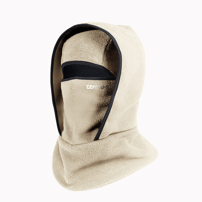 Winter-Fleece-Mütze & Schal integrierte Kopfbedeckung – Unisex