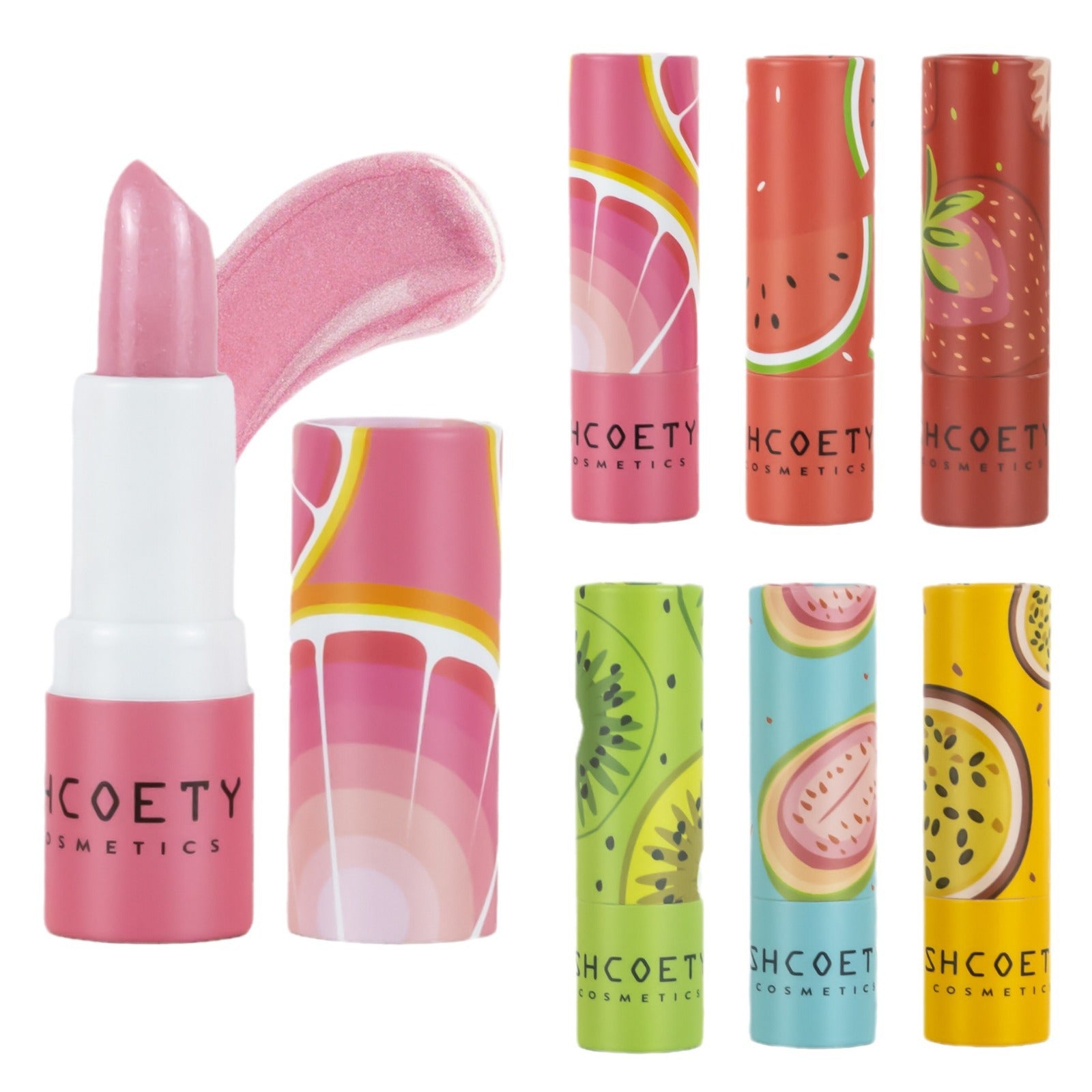 Nourishing Lipstick Set – 6pcs Long-Lasting & Exfoliating Lip Color