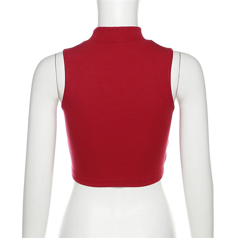 Street Letters Crop Tank Top | Strapless Printed Summer Top – Women