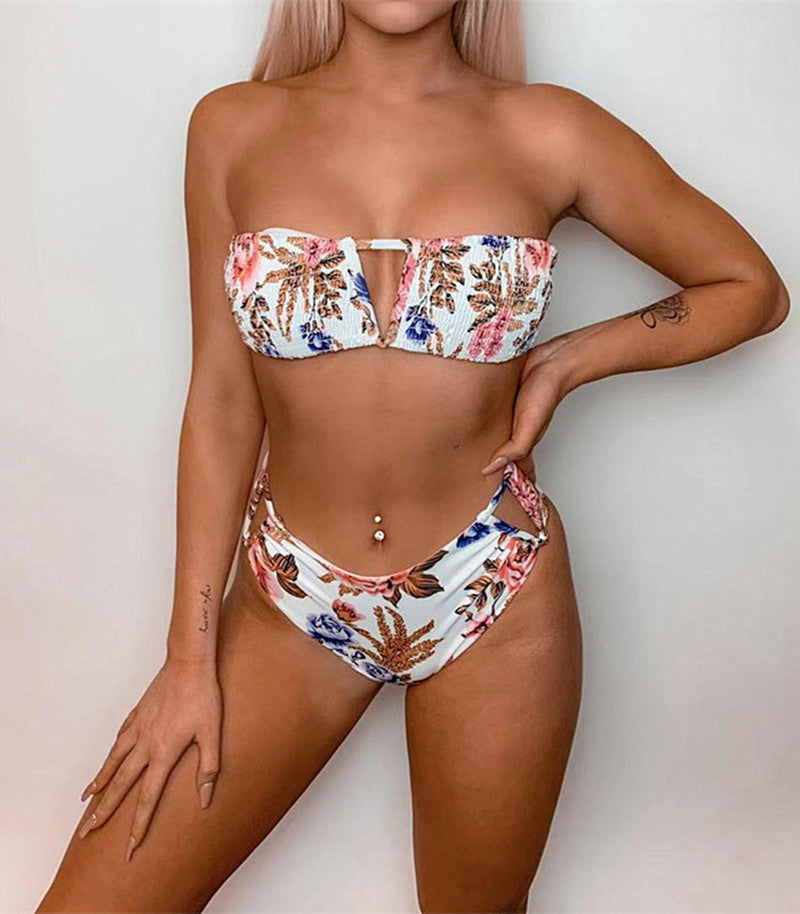 Stretchy Top Bikini Set – Women's 100% Nylon Swimwear