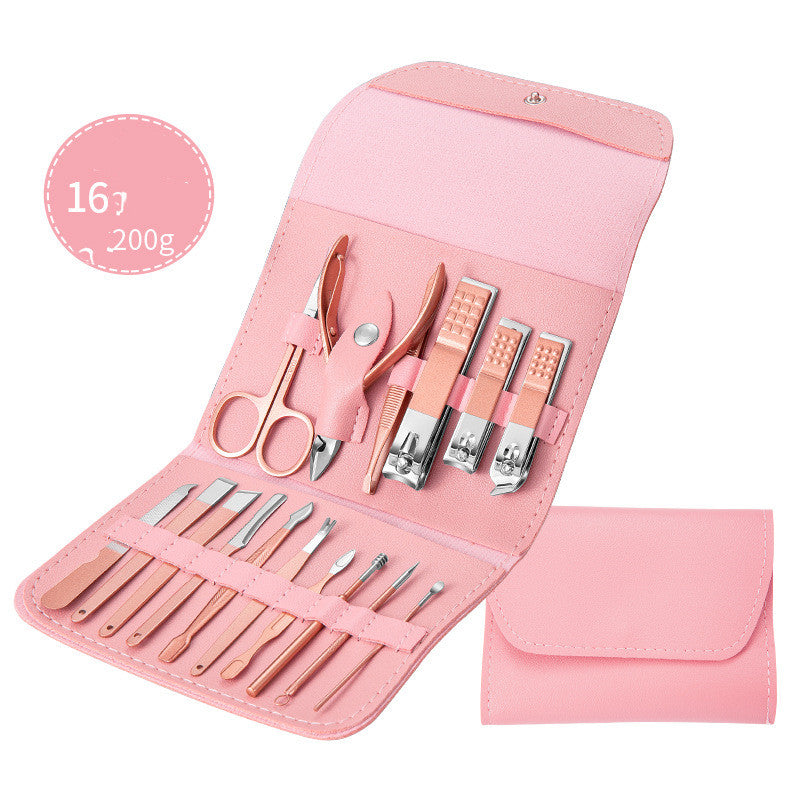 Professional Stainless Steel Nail Care Tool Set – 7 to 20 Piece Manicure Kit