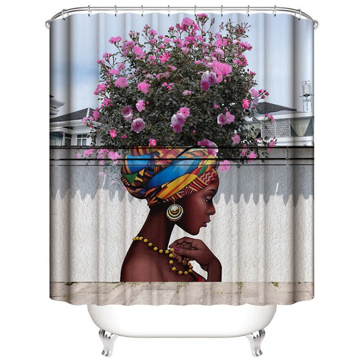 Black Is Art Shower Curtain Artistic Bathroom Decor AdriaPulse