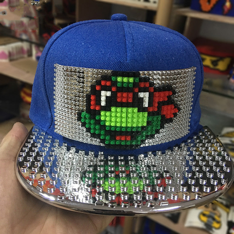 Building Block Puzzle Hat | Hip Hop Street Style Cap – Acrylic Brick Snapback