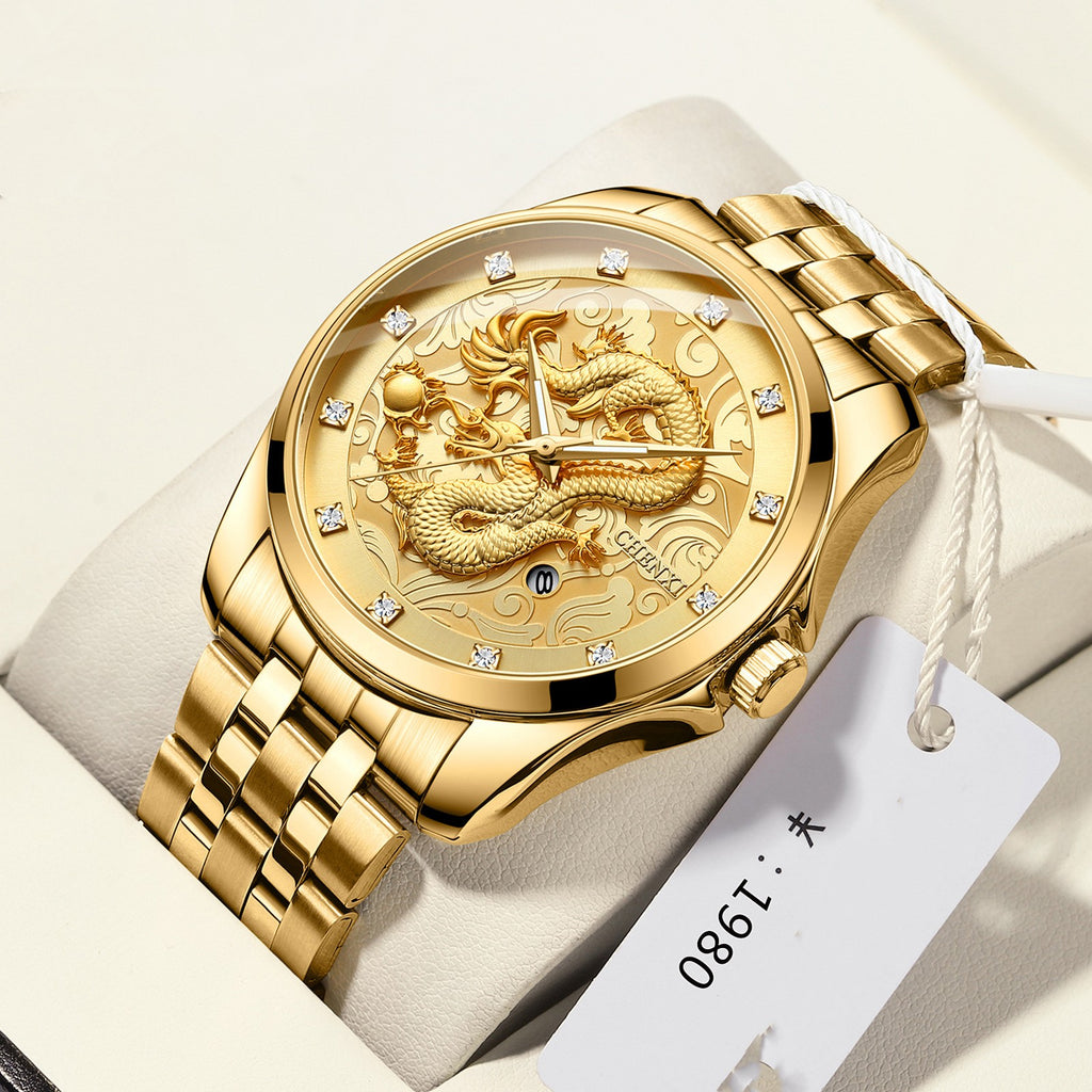 Men's Dragon Totem Mechanical Watch Business Style –  | AdriaPulse