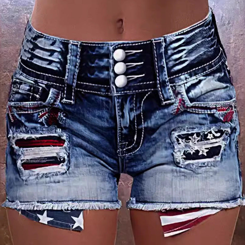 Women's High Waist Straight-Leg Cropped Denim Jeans Slimming Cotton Casual Pants Blue – AdriaPulse

