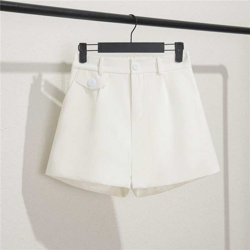 High-Waist A-Linien-Hose mit weitem Bein, locker geschnitten und schlankmachend