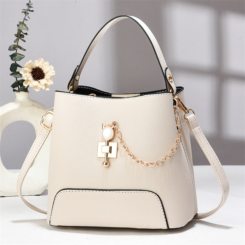 Sac seau élégant | Sac à bandoulière et sac à lanière en cuir PU pour femme – Sac à main élégant