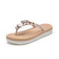K-Style Damen-Flip-Flops – Matte Fischgrät-Sandalen