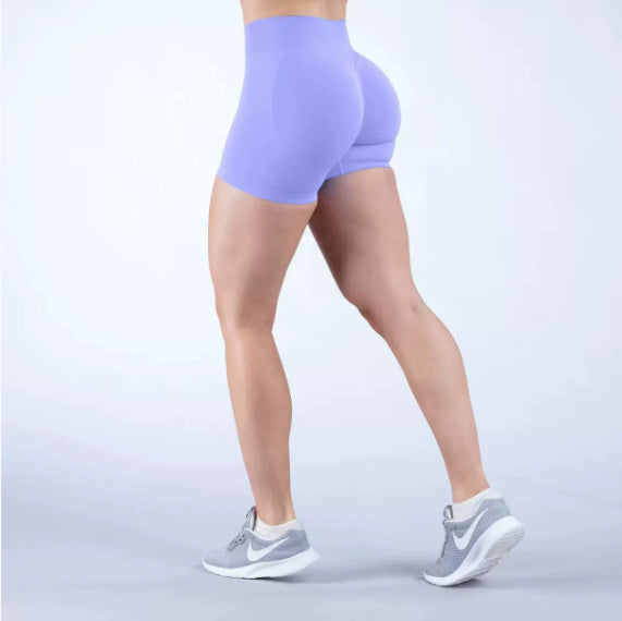 High-Waist Yoga Shorts Women's Seamless Hip-Lift Fitness Shorts – AdriaPulse