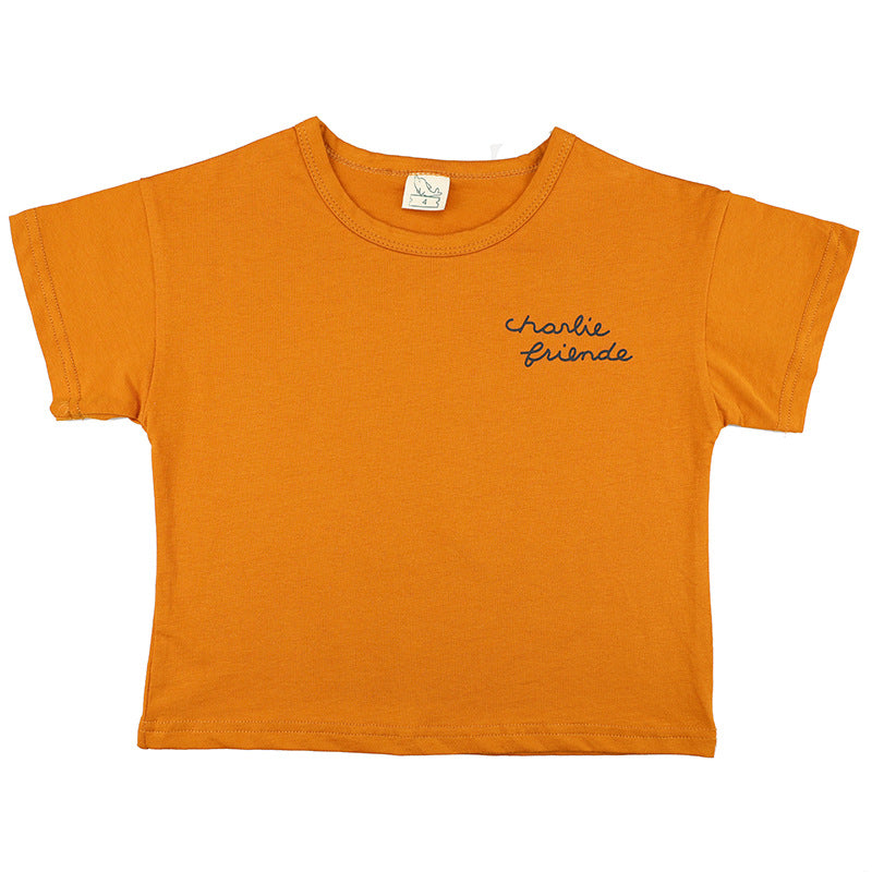 Family Matching Cotton T-Shirt Set Khaki – Casual Short Sleeve for Mom, Dad & Kids – AdriaPulse"