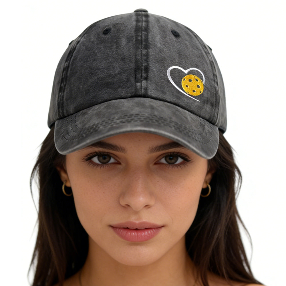 Pickleball embroidered baseball cap for men and women, adjustable breathable cotton unisex sports hat – AdriaPulse"