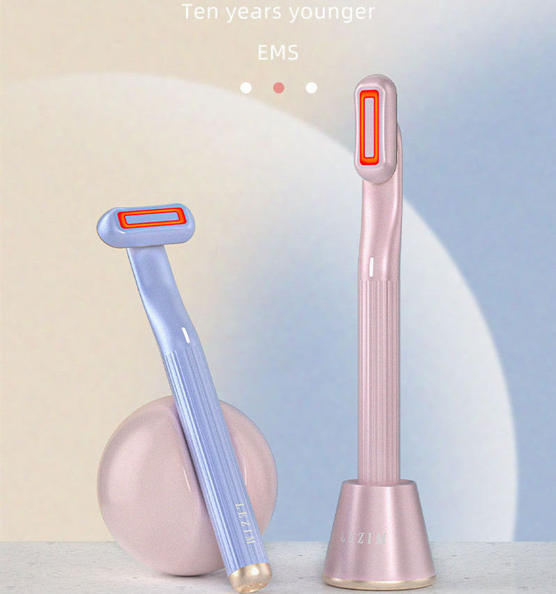 5-in-1 Skincare Wand Black — Microcurrent Red LED | AdriaPulse
