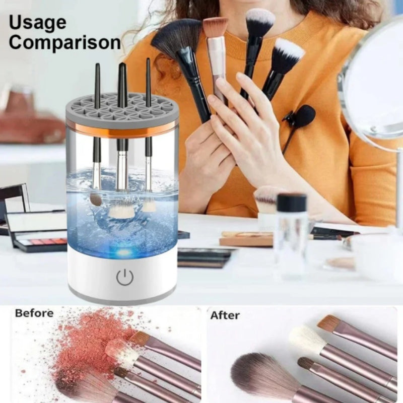 Make-up Pinsel Reiniger Automatischer Rotierender Make-up Pinsel Reiniger USB Tragbarer Elektrischer Kosmetikpinsel Rotationswaschmaschine
